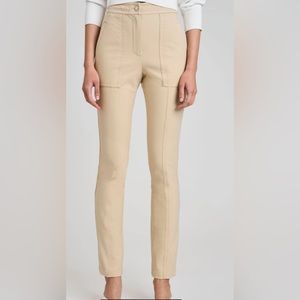 DEREK LAM NOOR CROSBY TWILL seam pant in light kaki no rips no flaws size 10